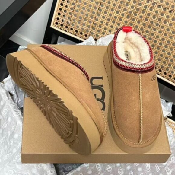 UGG Tazz Chestnut Platform Mule Clog Slipper - Picture 5 of 9